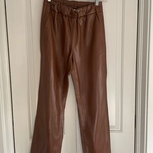 Annie Bing Colton Track Pants, Brown, Size S